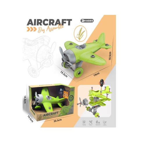 [WWHMD19977] Aeroplano Armable 3a+ (458269) Verde
