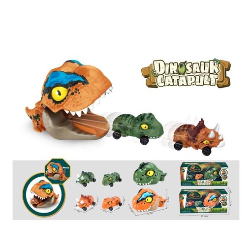 [WWJY88039] Vehiculos de Dinosaurio con Lanzador Set/3 Surt/2 3a+ (458375)
