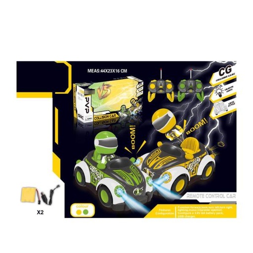 [WWYJ016] Carro Radio Control Set/2 de Coches de Colision 6a+