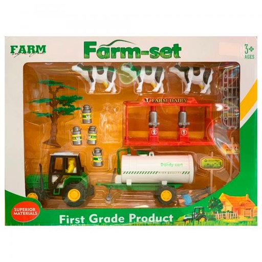 [WWME801-4] Set de Granja con Tractor,Animales y Accesorios (420532) 3a+