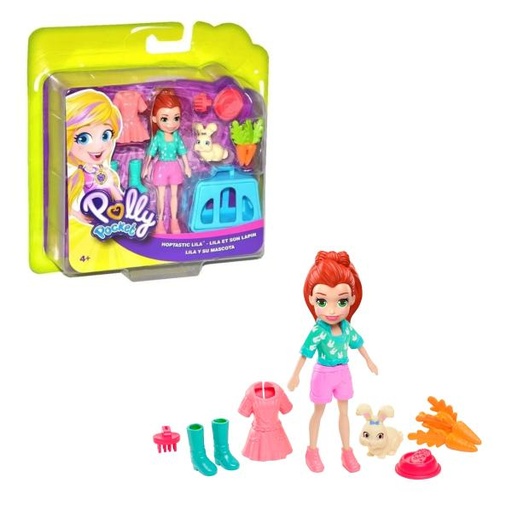 [MTGDM11] Polly Pocket Muñeca Lila y su Conejito 4a+
