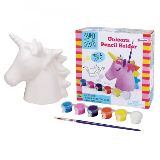 [CMDIY459] Pinta Tu Propio Portalápices de Unicornio 8a+