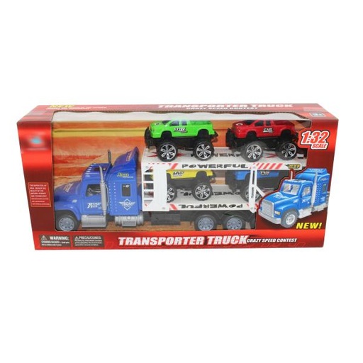 [WW66630A] Camión Transportador de Carritos 1:32 3a+