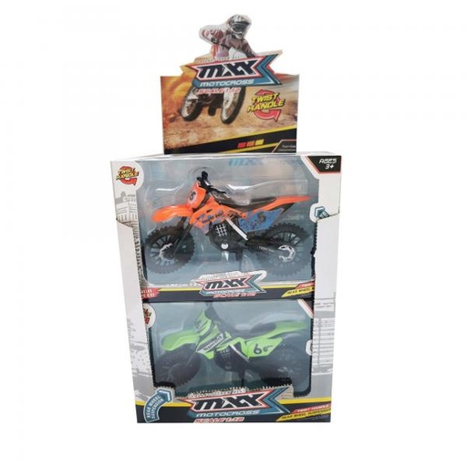 [WW85226] Motocicleta de Motocroos 1:12 Display/6 3a+