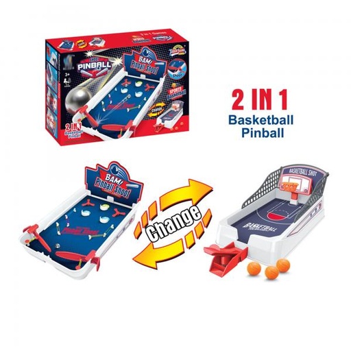 [WW20818] Juego de Mesa Basketball- Pinball 2en1 3a+