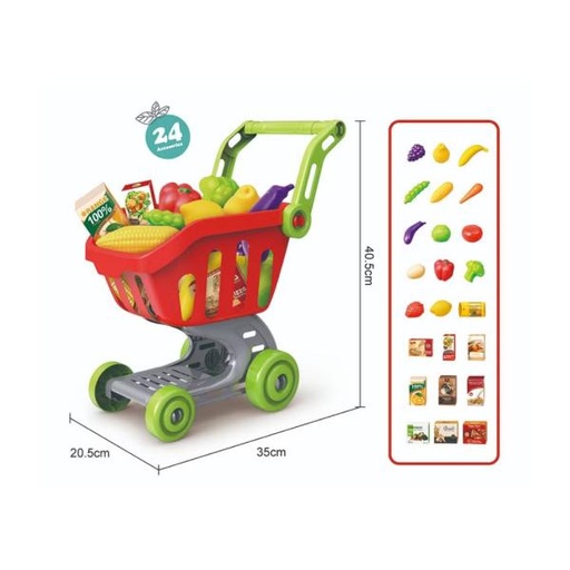 [WWYDF55091] Carrito de Compras Rojo 3a+ (451550)