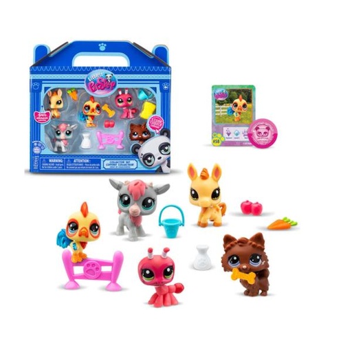 [BF00510] Mascotas Littlest PetShop Set/5 con Accesorios 4a+