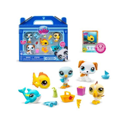 [BF00517] Mascotas Littlest PetShop Set/5 con 7 Accesorios 4a+