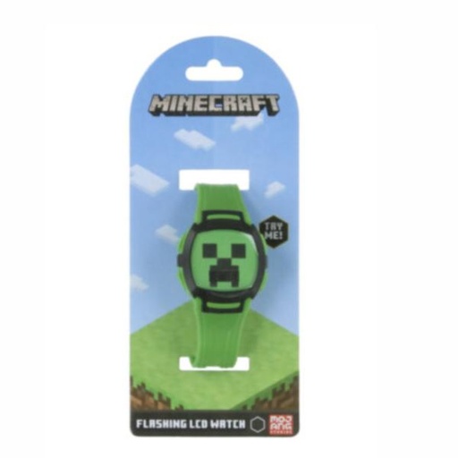 [BTMIN4043] Reloj Lcd de Minecraft con Luz 6a+