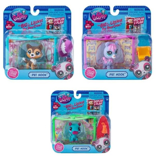 [BF00703] Mascotas Littlest Pet Shop Rincón para Mascotas Surt/4 4a+