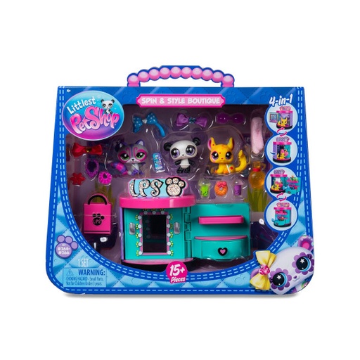 [BF00722] Mascotas Littlest Pet Shop con Set de Boutique 4en1 15Pzs 4a+