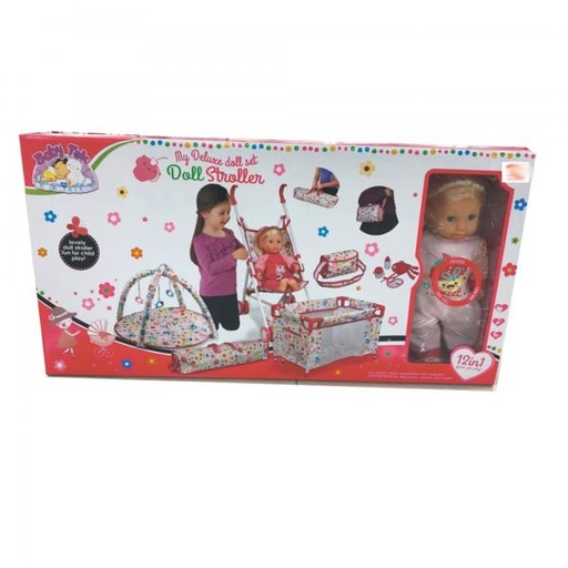 [WW86816] Bebé C/Accesorios de Viaje Set Deluxe 3a+