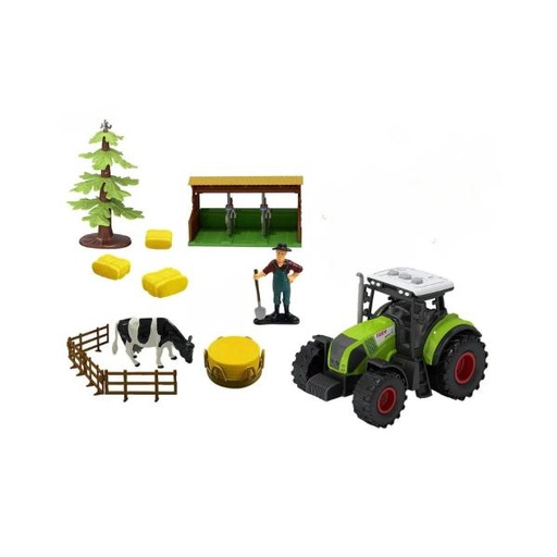 [WW5503K] Tractor Set de Granja 7Pzs 3a+