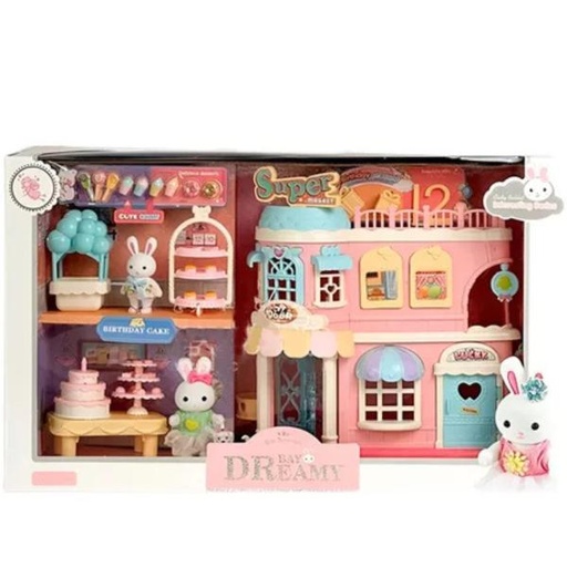 [WW6683] Figuras Bay Dreamy Super Mercado De Conejitos (453844)