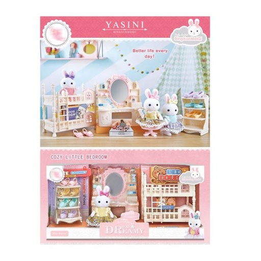 [WW6690] Figura Ternurin Bay Dreamy Cady Rabbit Set de Dormitorio 3a+ (453806)