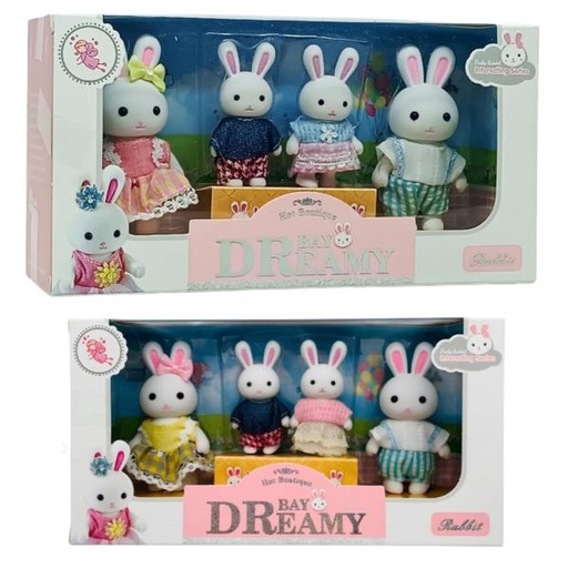 [WW6699] Figuras Ternurin Bay Dreamy Familia de Conejos Surt/2