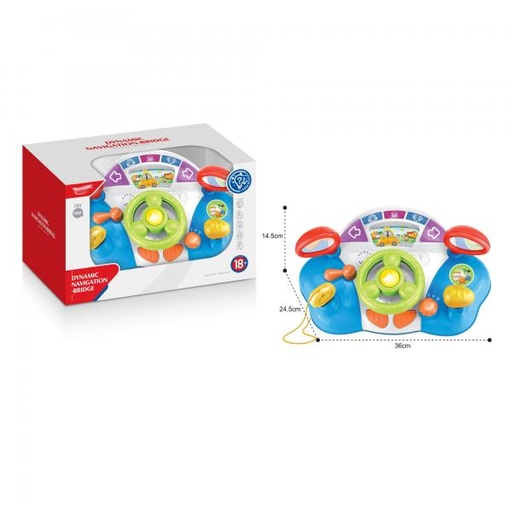 [WWHE0507] Volante c/Actividades para el Bebe c/Luz y Sonidos 18m+