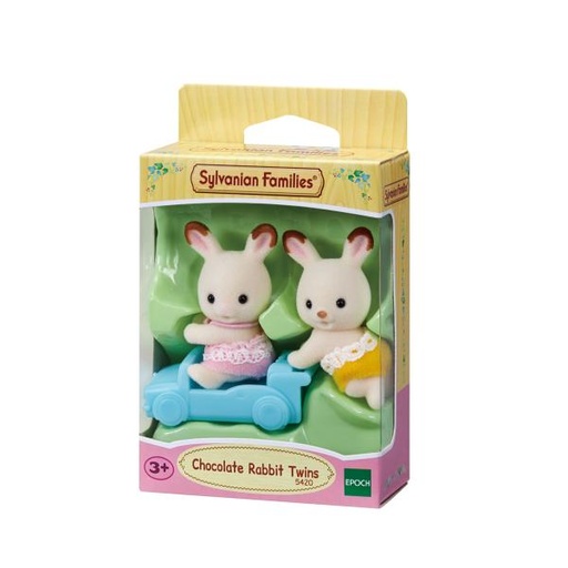 [EH05420] Familias Sylvanianas Gemelos de Conejos de Chocolate 3a+